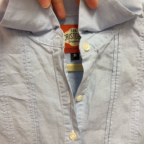 San Cristobal Plaid Guayabera Dress - Picture 5 of 11